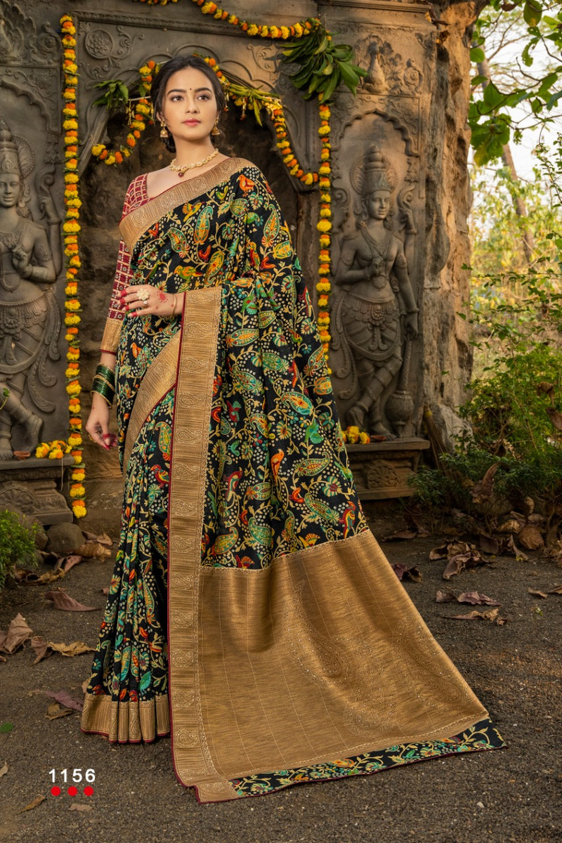 Angarika Presents By Bubble Silk Gadwal Designer Fancy Traditional Wear Exclusive Casual Wear Sarees