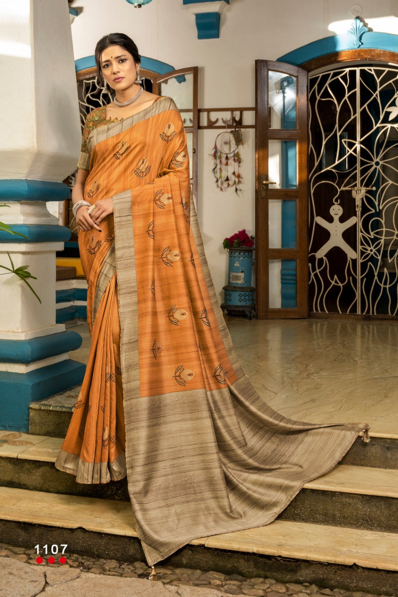 Angarika Presents Nyara Soft Silk Fancy Designer Attractive Look Casual Wear Fancy Sarees
