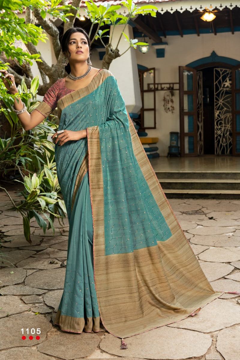 Angarika Presents Nyara Soft Silk Fancy Designer Attractive Look Casual Wear Fancy Sarees