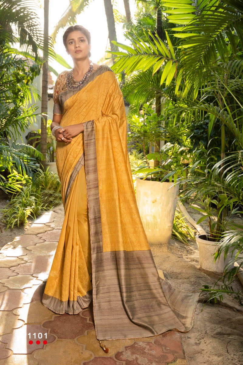 Angarika Presents Nyara Soft Silk Fancy Designer Attractive Look Casual Wear Fancy Sarees