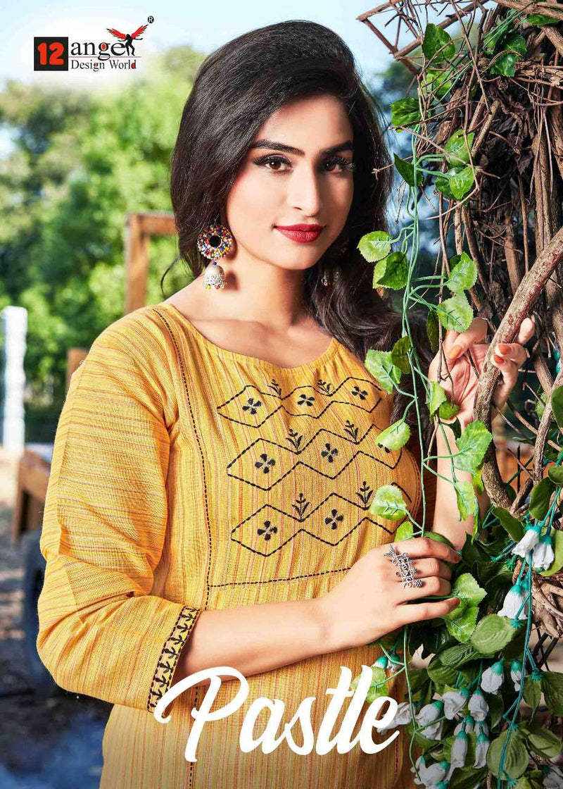 Angle Pestle Cotton Casual Wear Kurti