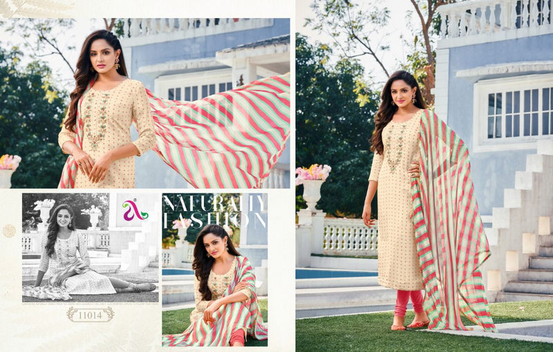 Angroop Next Dairy Milk Vol 35 Chanderi Cotton Casual Wear Salwar Suit