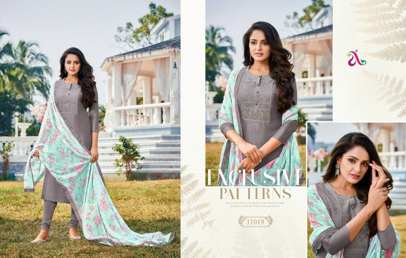 Angroop Next Dairy Milk Vol 35 Chanderi Cotton Casual Wear Salwar Suit