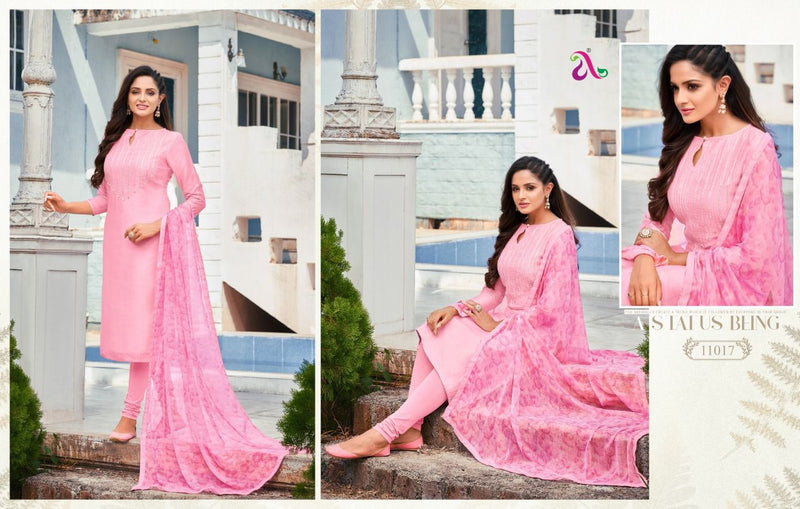 Angroop Next Dairy Milk Vol 35 Chanderi Cotton Casual Wear Salwar Suit
