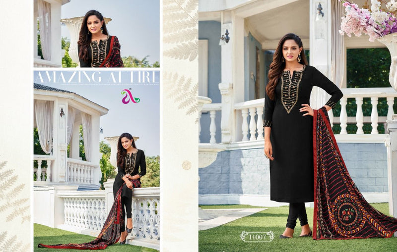 Angroop Next Dairy Milk Vol 35 Chanderi Cotton Casual Wear Salwar Suit