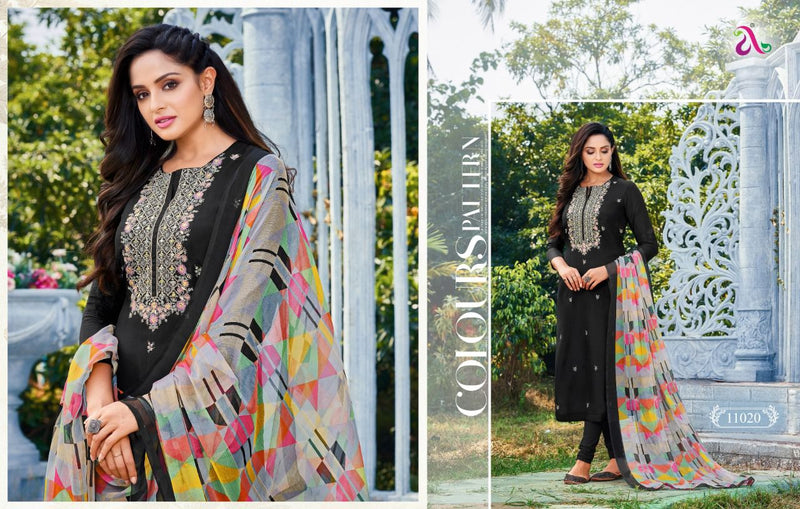 Angroop Next Dairy Milk Vol 35 Chanderi Cotton Casual Wear Salwar Suit