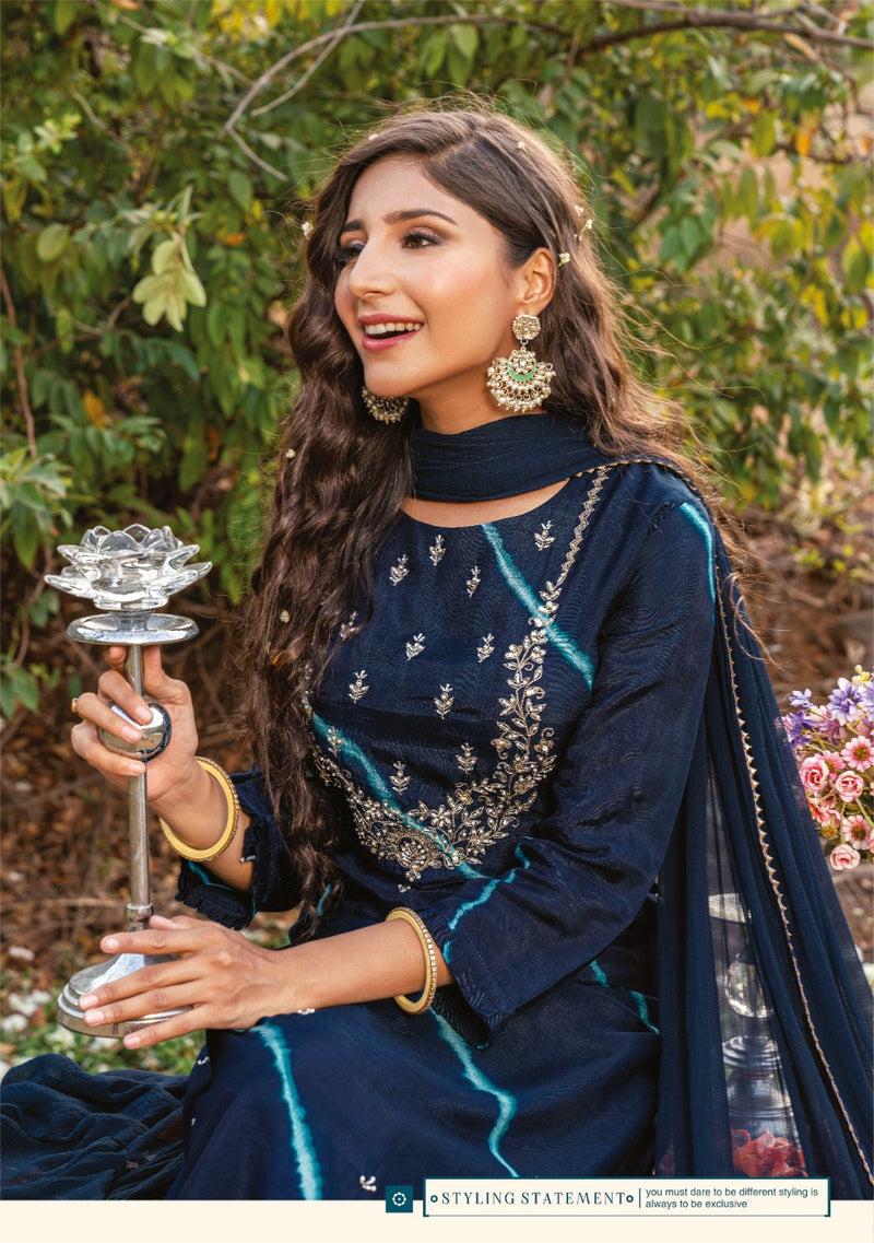 Anju Fabrics First Light Vol 2 Pure Viscose Dola Silk Partywear Kurti Collection