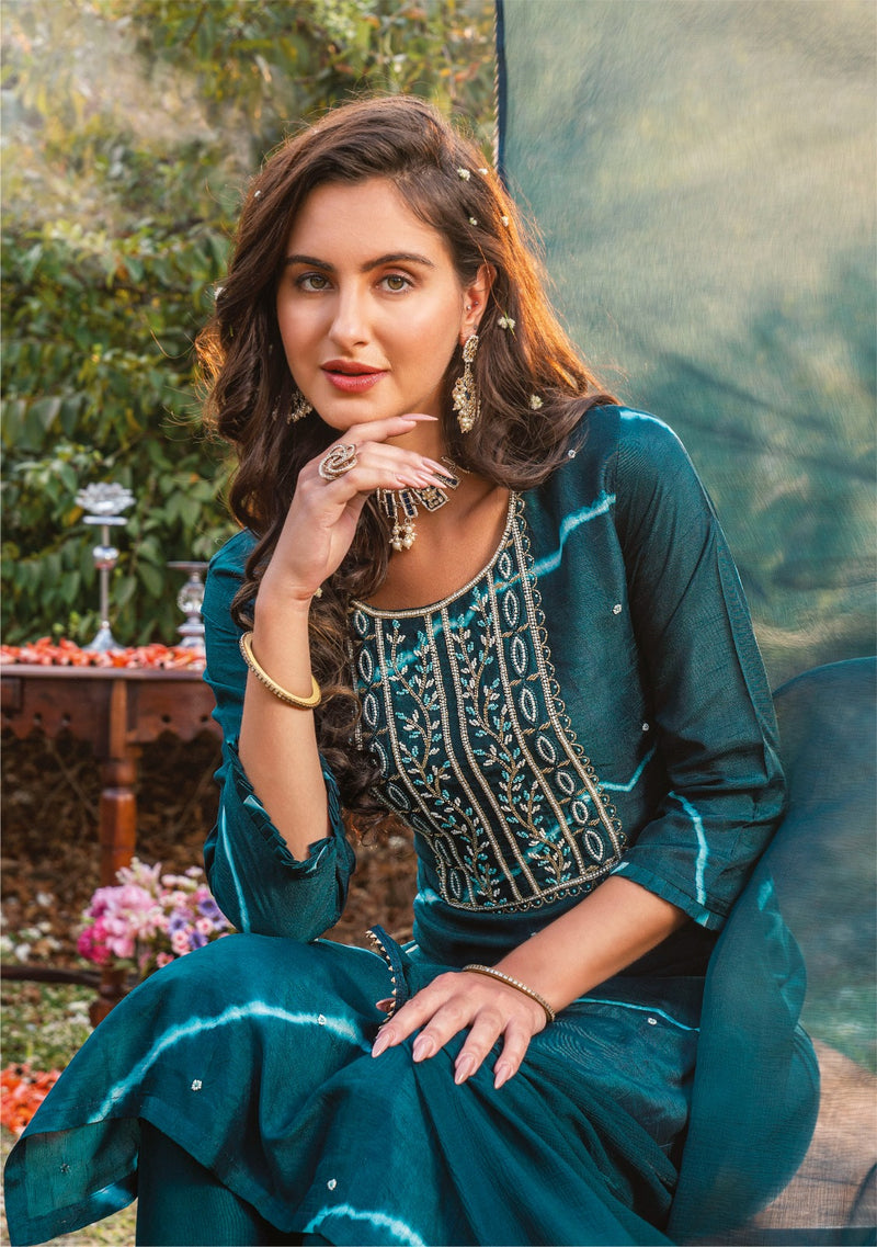 Anju Fabrics First Light Vol 2 Pure Viscose Dola Silk Partywear Kurti Collection