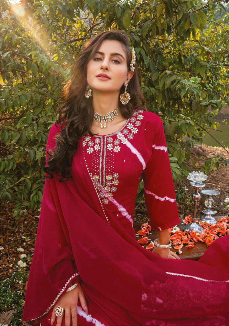 Anju Fabrics First Light Vol 2 Pure Viscose Dola Silk Partywear Kurti Collection