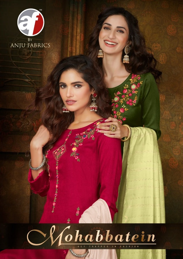 Anju Fabrics Mohabbatein Silk Fancy Designer Kurti