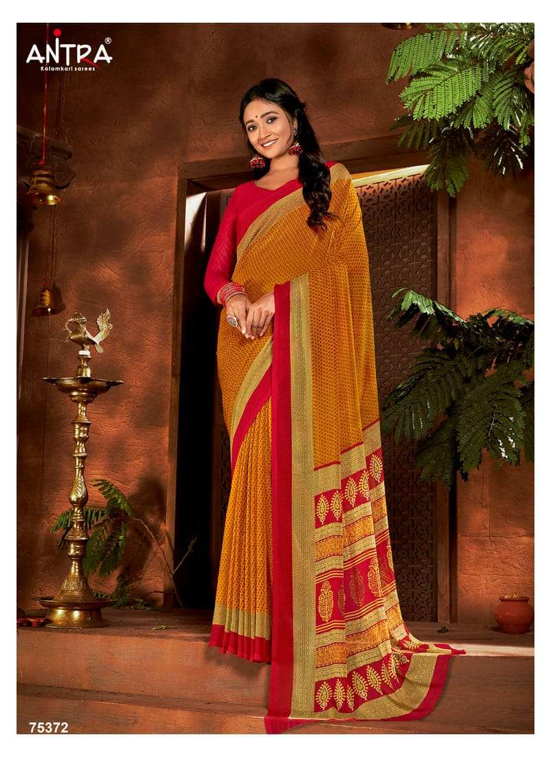 Antra Ishani Vol 19 Chiffon silk Daily Wear Saree