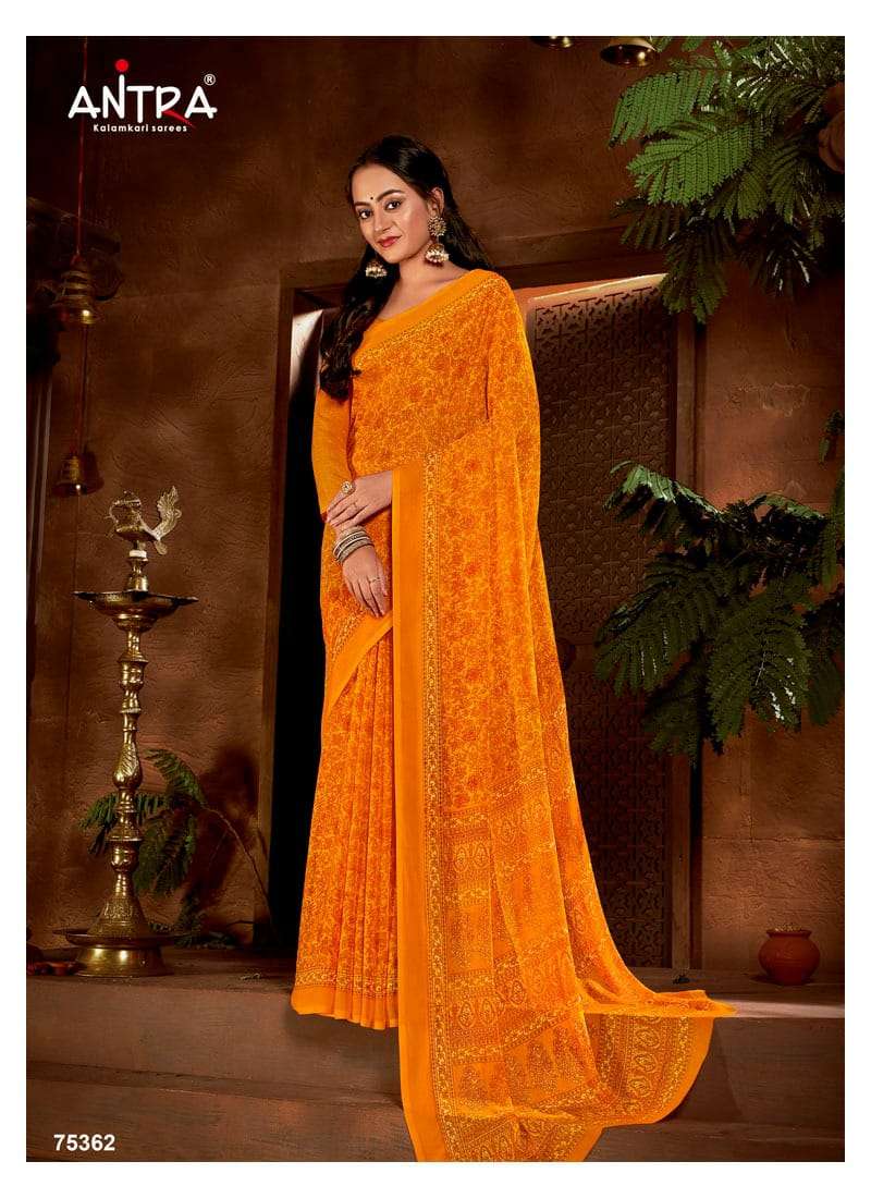 Antra Ishani Vol 19 Chiffon silk Daily Wear Saree
