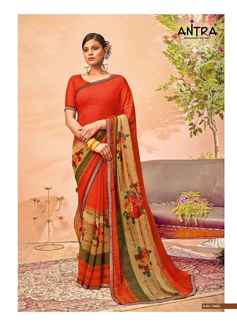 Antra Pratibha Vol 2 Chiffon Designer Fancy Printed Saree