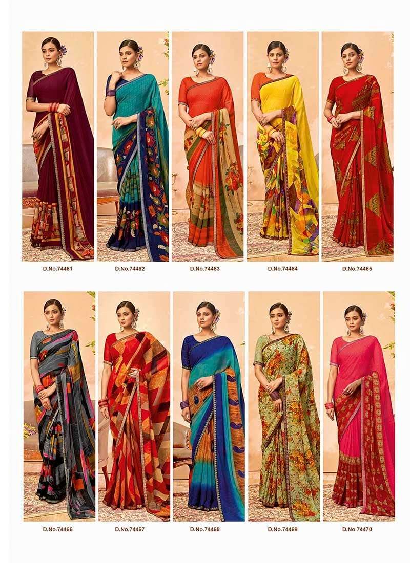Antra Pratibha Vol 2 Chiffon Designer Fancy Printed Saree