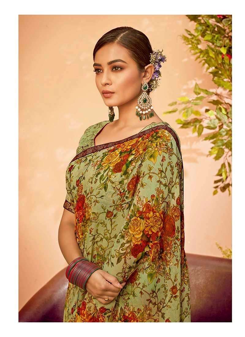 Antra Pratibha Vol 2 Chiffon Designer Fancy Printed Saree