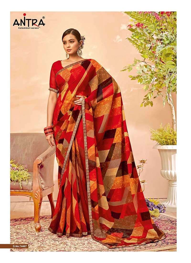 Antra Pratibha Vol 2 Chiffon Designer Fancy Printed Saree