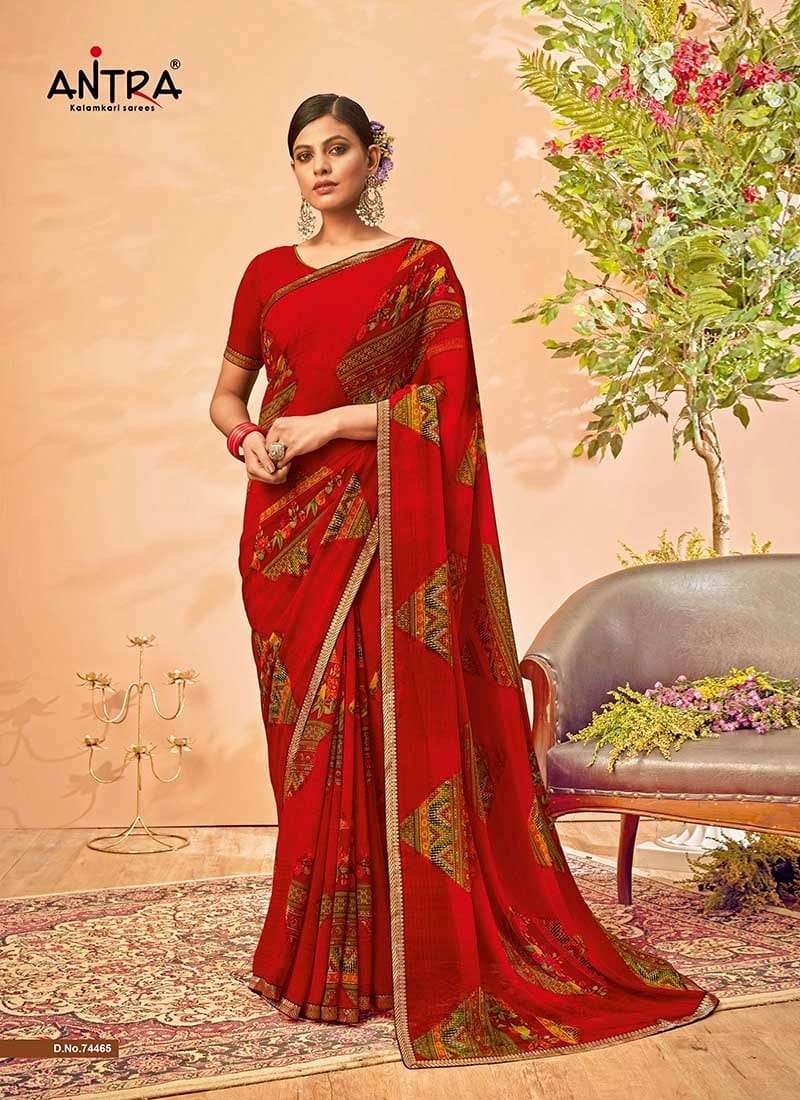Antra Pratibha Vol 2 Chiffon Designer Fancy Printed Saree
