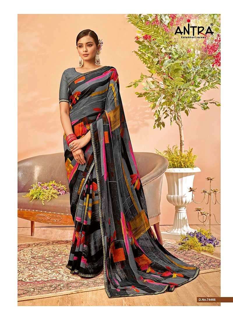 Antra Pratibha Vol 2 Chiffon Designer Fancy Printed Saree