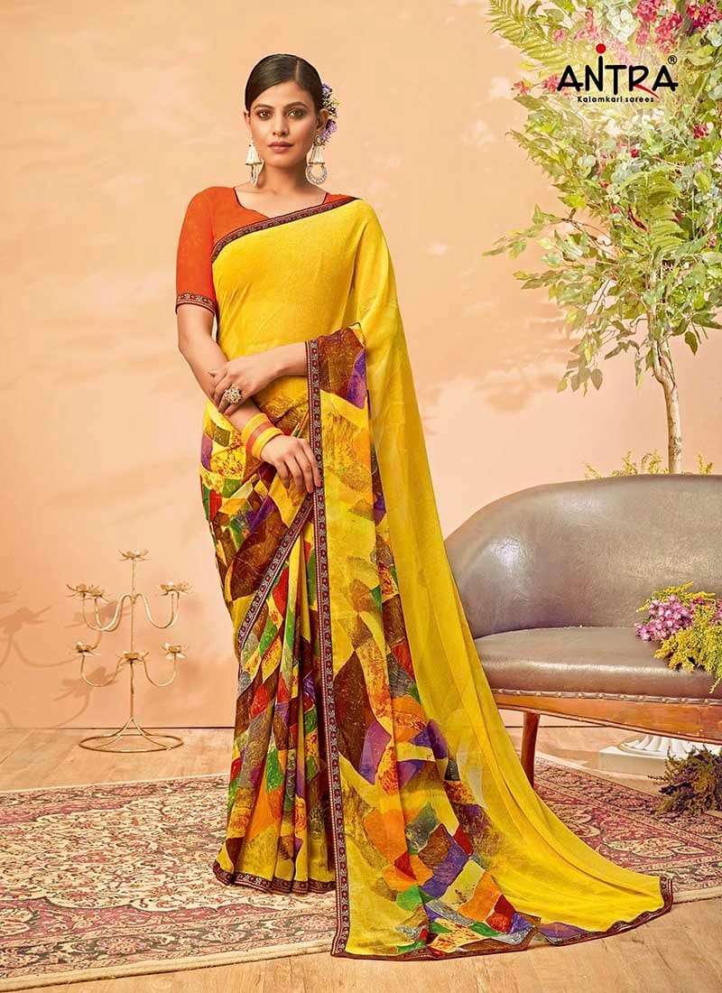 Antra Pratibha Vol 2 Chiffon Designer Fancy Printed Saree