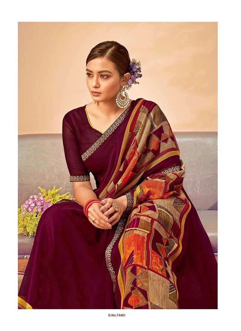 Antra Pratibha Vol 2 Chiffon Designer Fancy Printed Saree