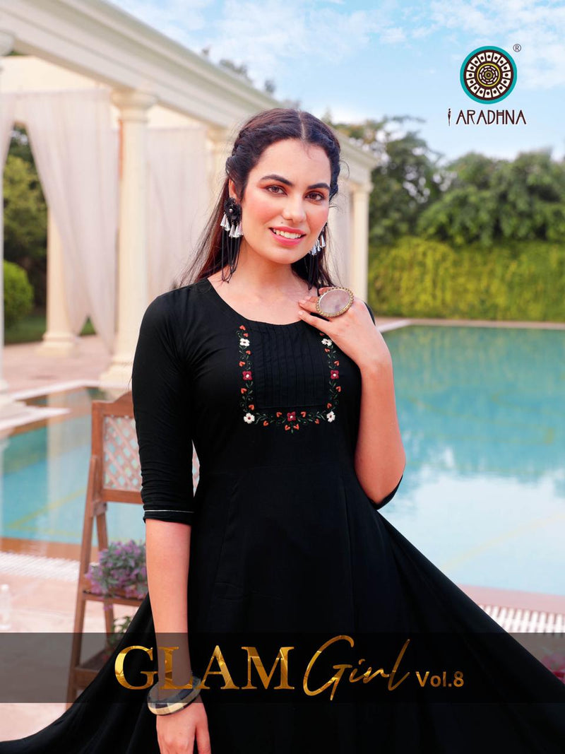 Aradhna Fashion Glam Girl Vol 8 Rayon Casual Wear Kurti Collection