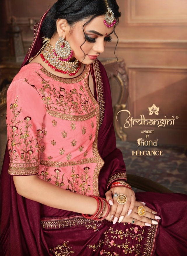 Ardhangini Collection Elegance Silk Pallu Work Saree