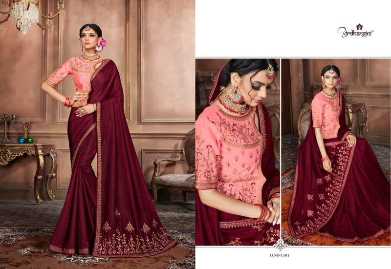 Ardhangini Collection Elegance Silk Pallu Work Saree