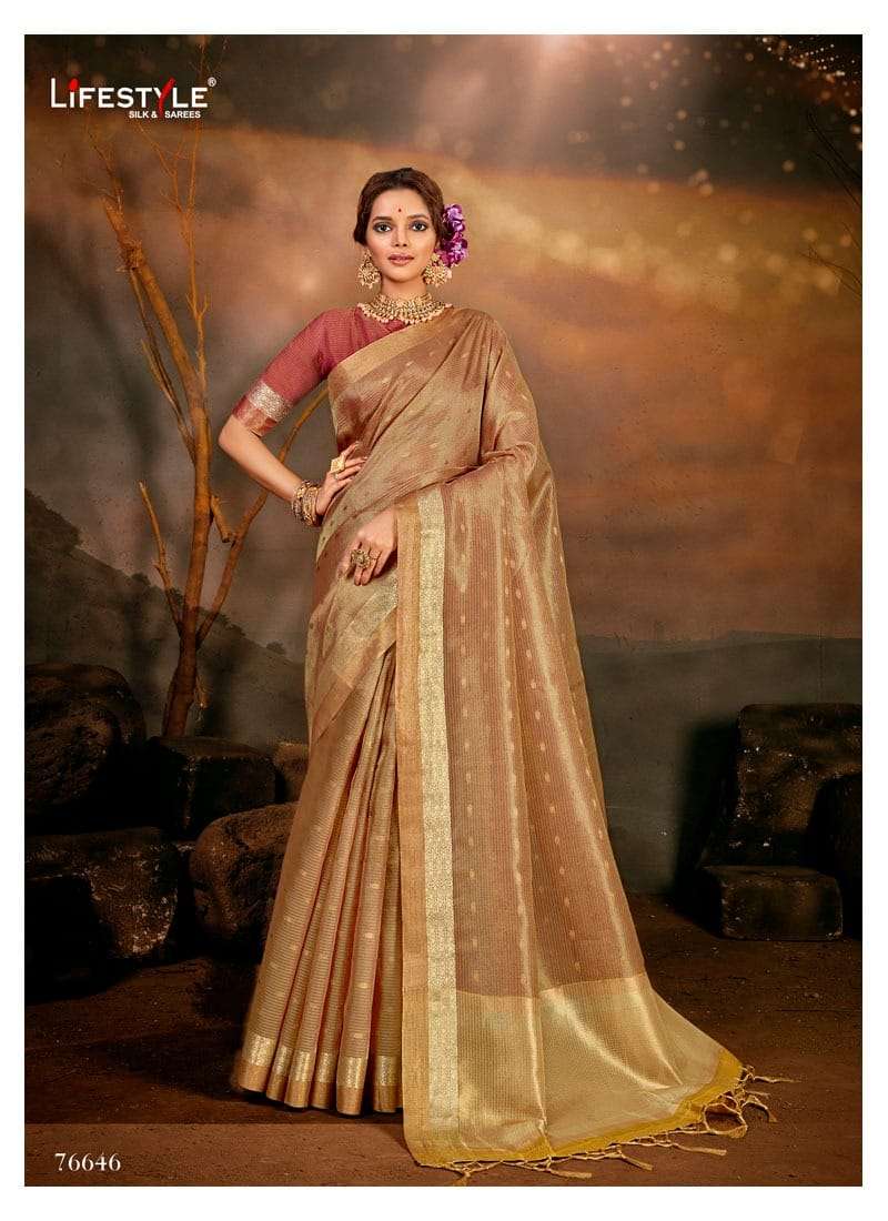 Aroma Silk Vol 1 Cotton Tissue Traditional Wear Saree