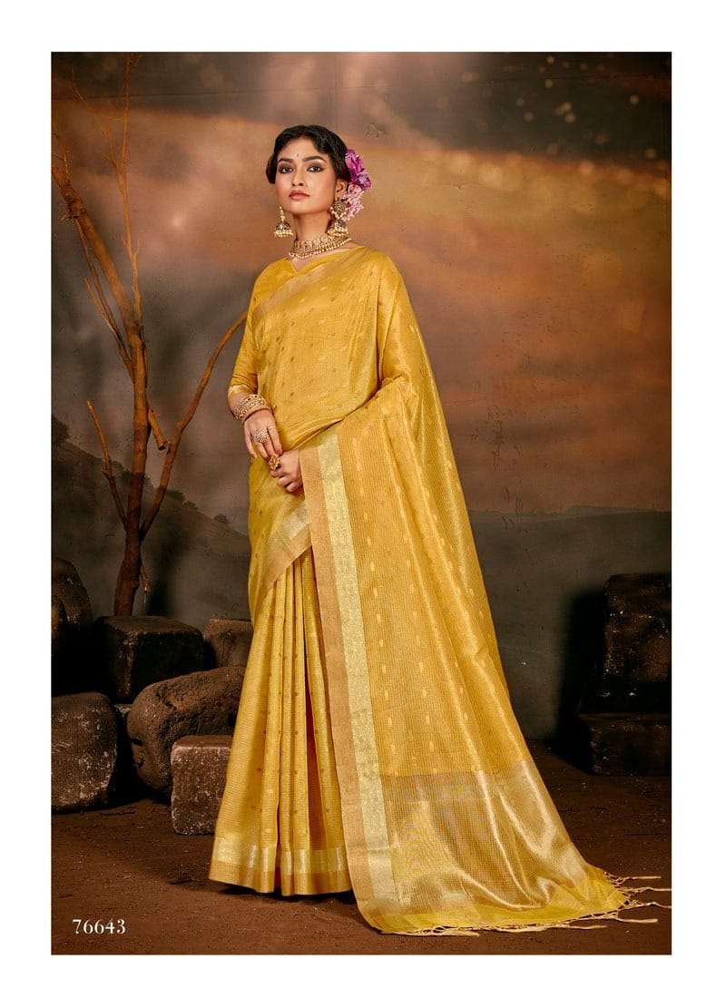 Aroma Silk Vol 1 Cotton Tissue Traditional Wear Saree