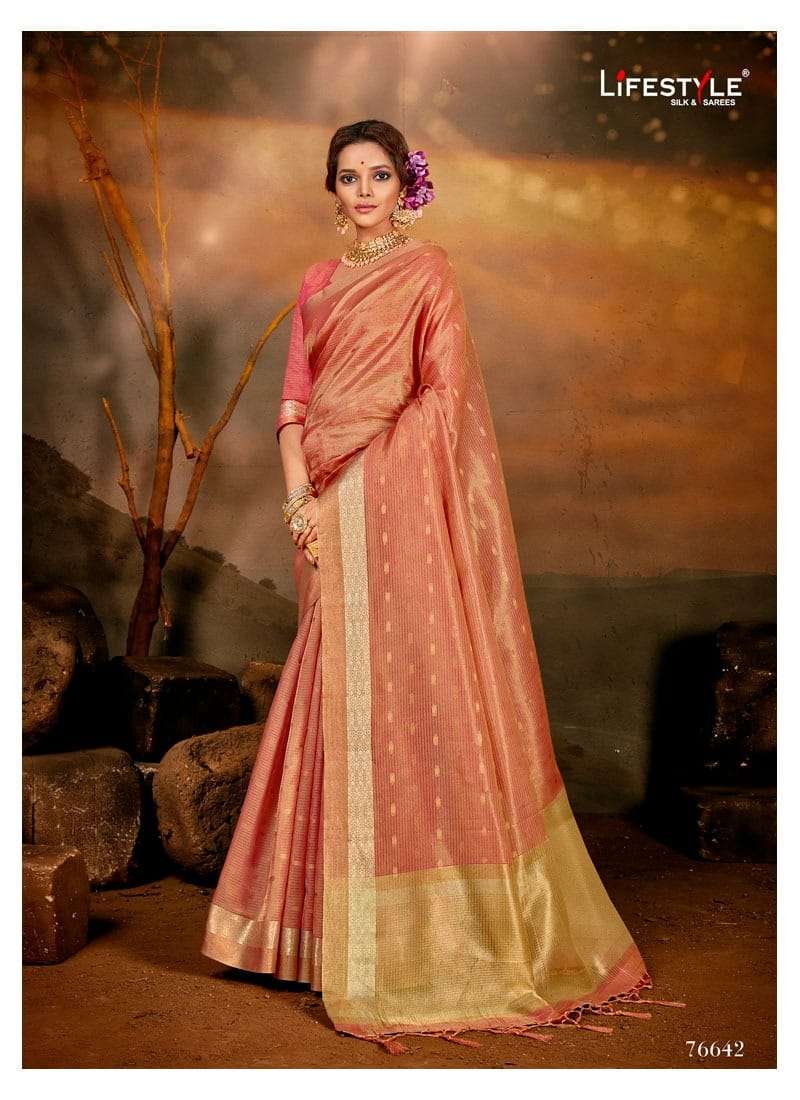 Aroma Silk Vol 1 Cotton Tissue Traditional Wear Saree