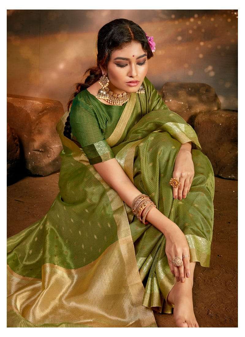 Aroma Silk Vol 1 Cotton Tissue Traditional Wear Saree