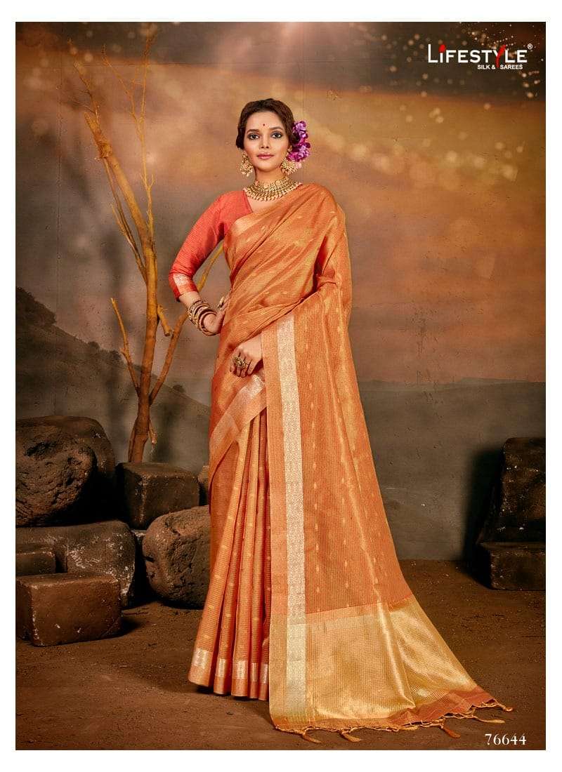 Aroma Silk Vol 1 Cotton Tissue Traditional Wear Saree