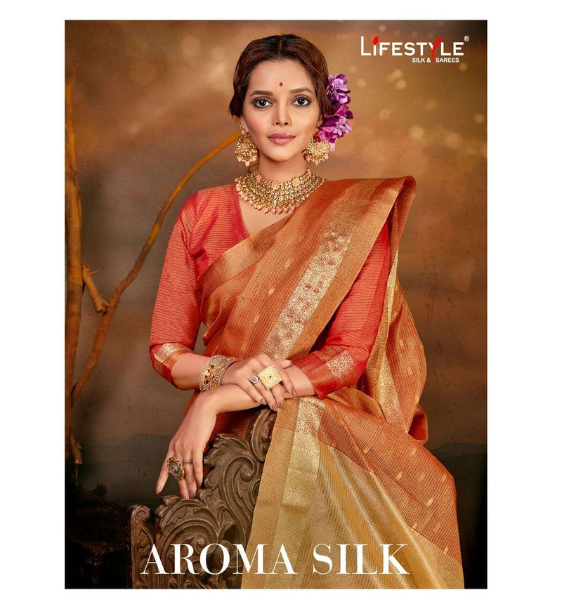 Aroma Silk Vol 1 Cotton Tissue Traditional Wear Saree