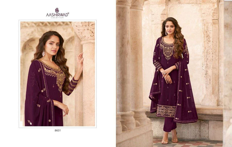 Ashirwad Creation Saarya Georgette Partywear Designer Salwar Suits