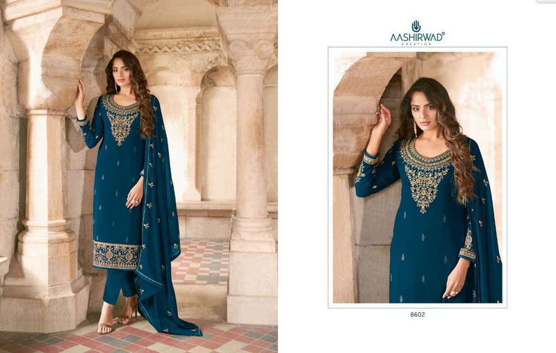 Ashirwad Creation Saarya Georgette Partywear Designer Salwar Suits