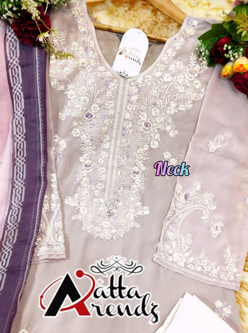 Atta Trendz Dno 2722 Pure Georgette Readymade Pakistani Pret Kurti