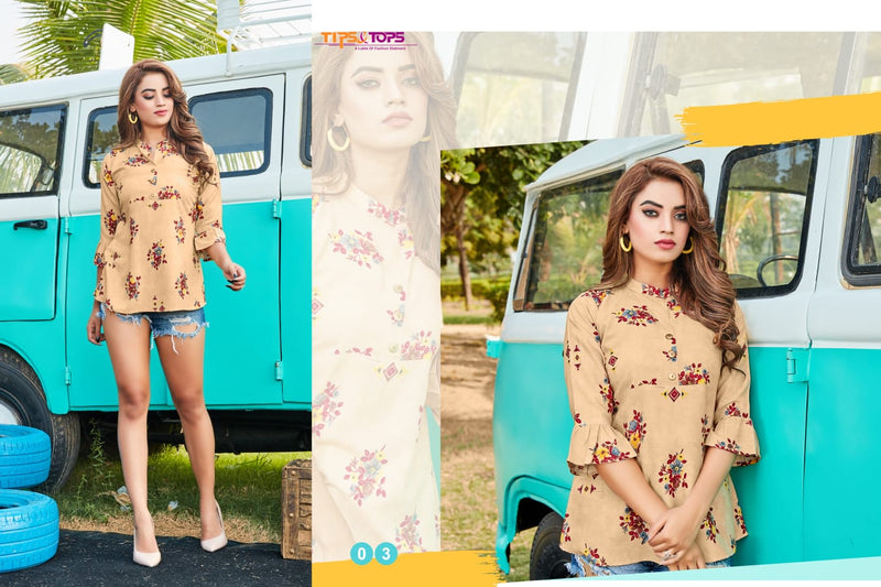 Tips & Tops Baby Vol 27 Rayon Stylish Western Look Short Kurtis