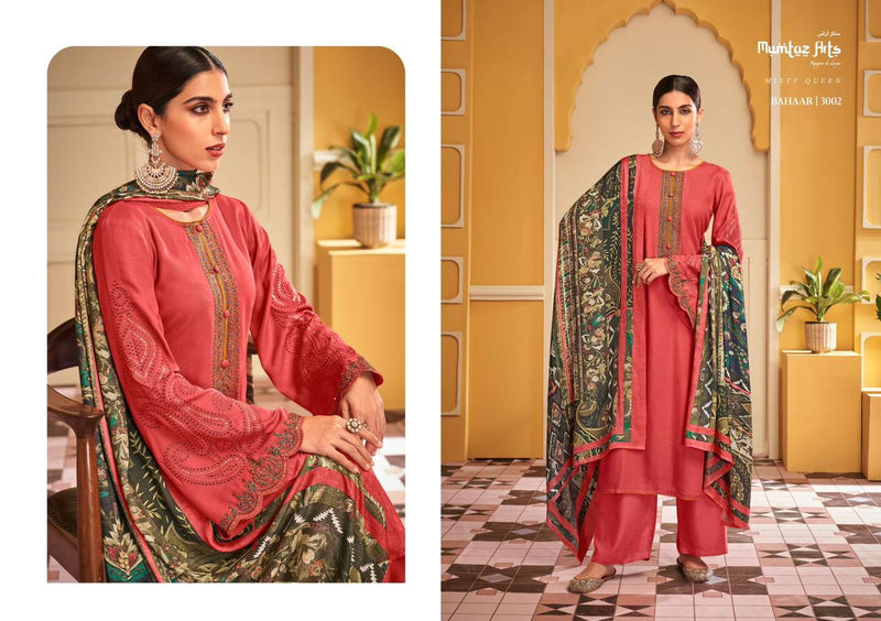 Mumtaz Bahaar Pashmina With Beautiful Heavy Embroidery Work Stylish Designer Fancy Salwar Kameez