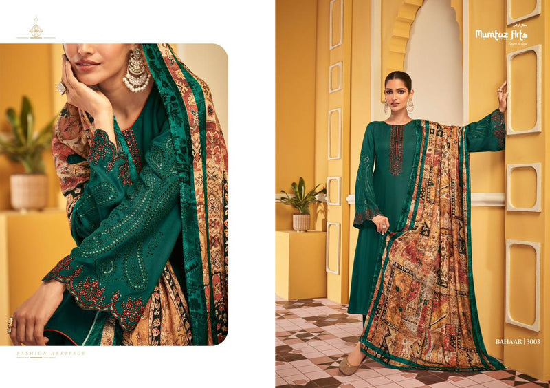 Mumtaz Bahaar Pashmina With Beautiful Heavy Embroidery Work Stylish Designer Fancy Salwar Kameez
