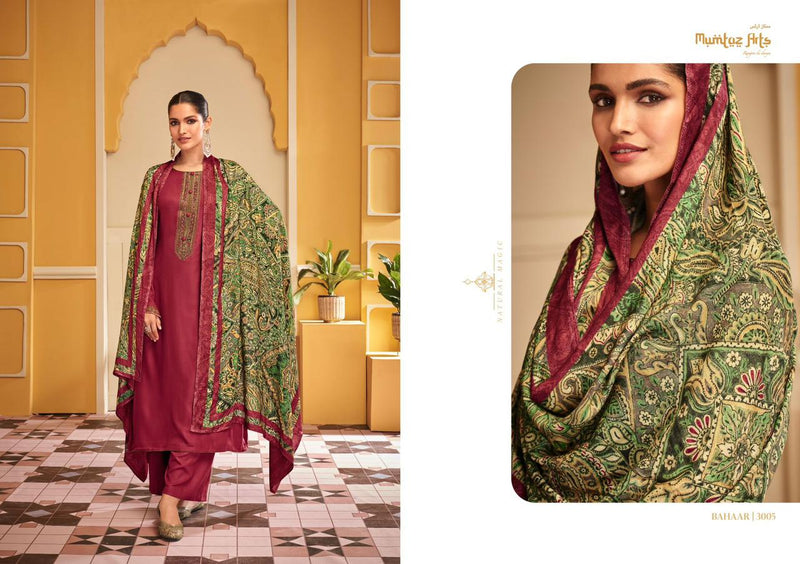Mumtaz Bahaar Pashmina With Beautiful Heavy Embroidery Work Stylish Designer Fancy Salwar Kameez