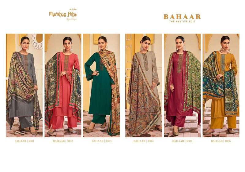 Mumtaz Bahaar Pashmina With Beautiful Heavy Embroidery Work Stylish Designer Fancy Salwar Kameez