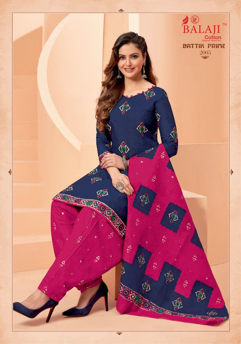 Balaji Cotton Battik Prime Vol 2 Cotton Patiyala Style Festive Wear Printed Patiyala Suits