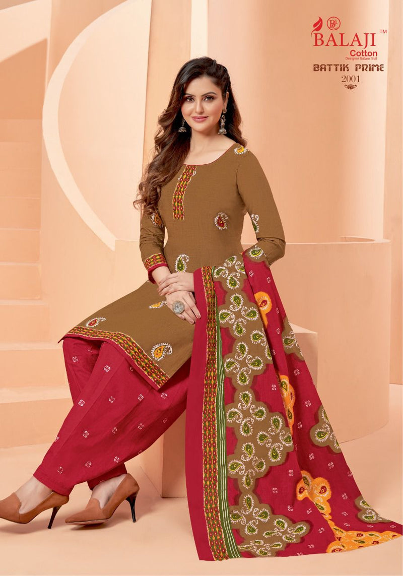 Balaji Cotton Battik Prime Vol 2 Cotton Patiyala Style Festive Wear Printed Patiyala Suits