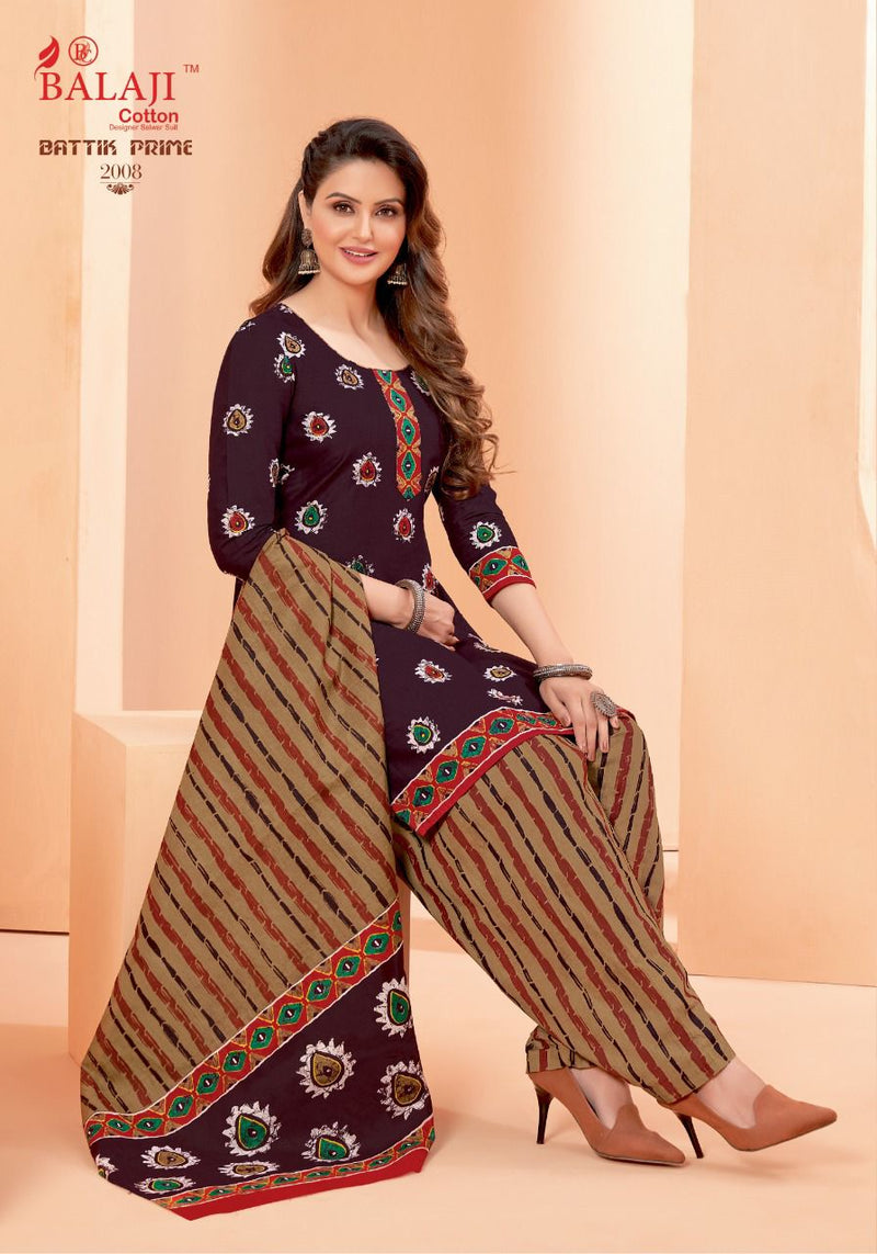 Balaji Cotton Battik Prime Vol 2 Cotton Patiyala Style Festive Wear Printed Patiyala Suits