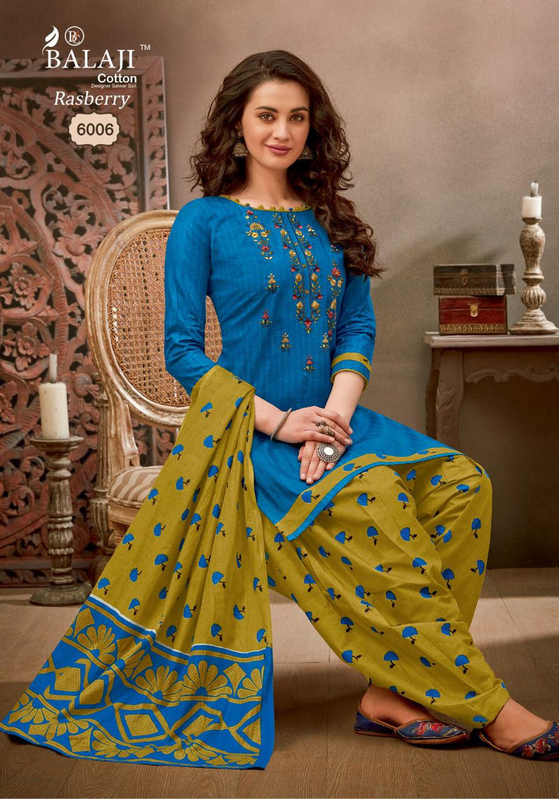Balaji Cotton Rasberry Patiyala Vol 6 Pure Cotton Patiyala Style Festive Wear Salwar Suits