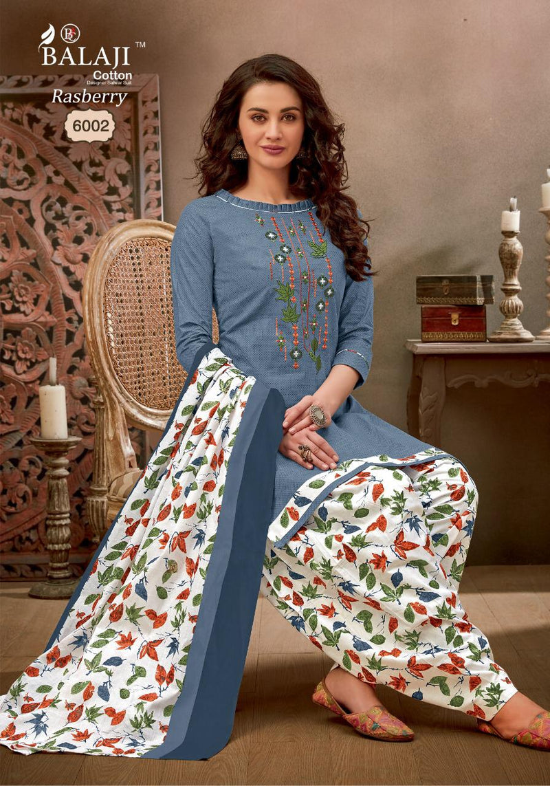 Balaji Cotton Rasberry Patiyala Vol 6 Pure Cotton Patiyala Style Festive Wear Salwar Suits