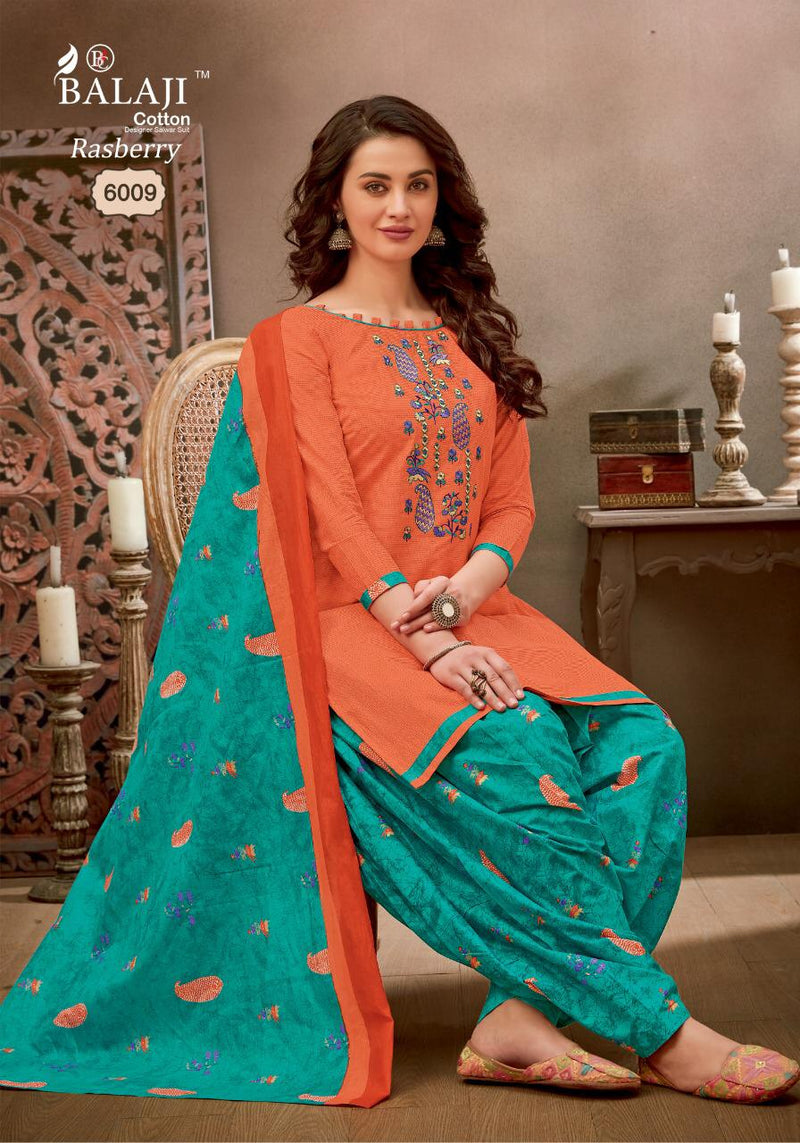 Balaji Cotton Rasberry Patiyala Vol 6 Pure Cotton Patiyala Style Festive Wear Salwar Suits