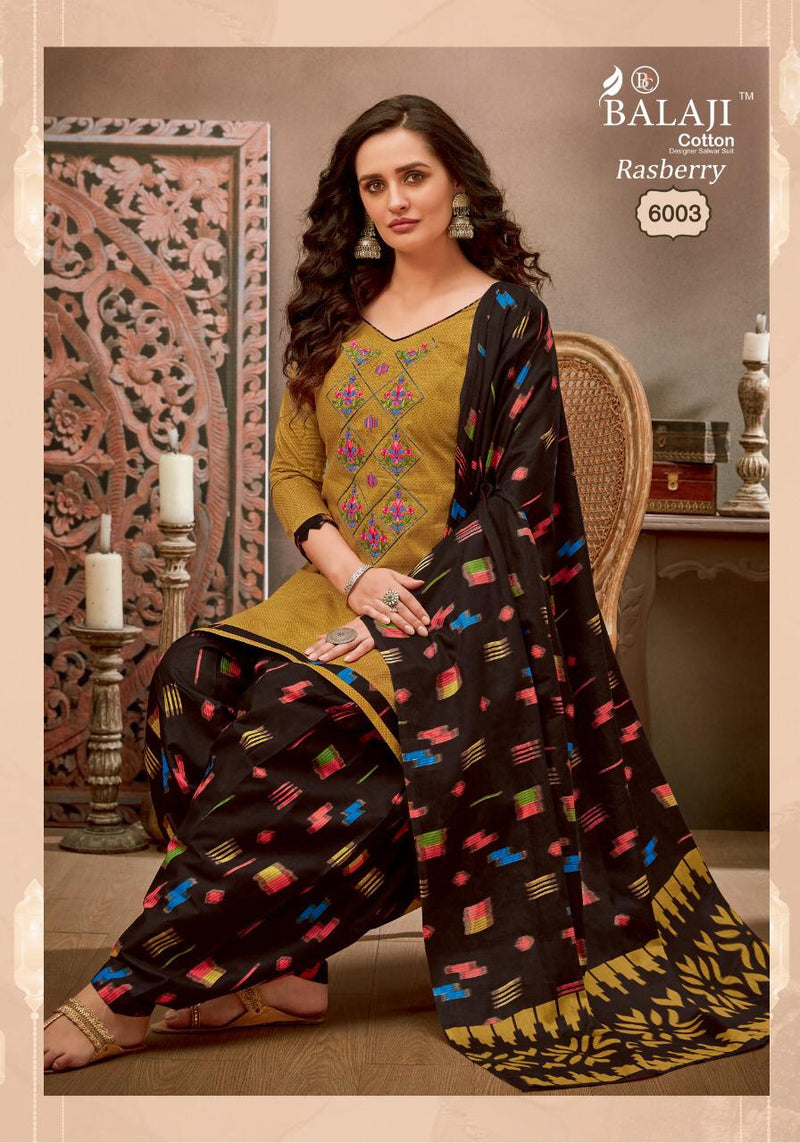 Balaji Cotton Rasberry Patiyala Vol 6 Pure Cotton Patiyala Style Festive Wear Salwar Suits