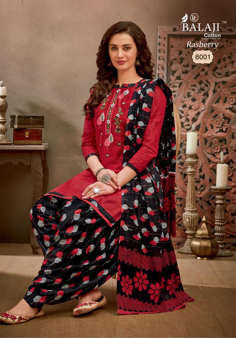 Balaji Cotton Rasberry Patiyala Vol 6 Pure Cotton Patiyala Style Festive Wear Salwar Suits