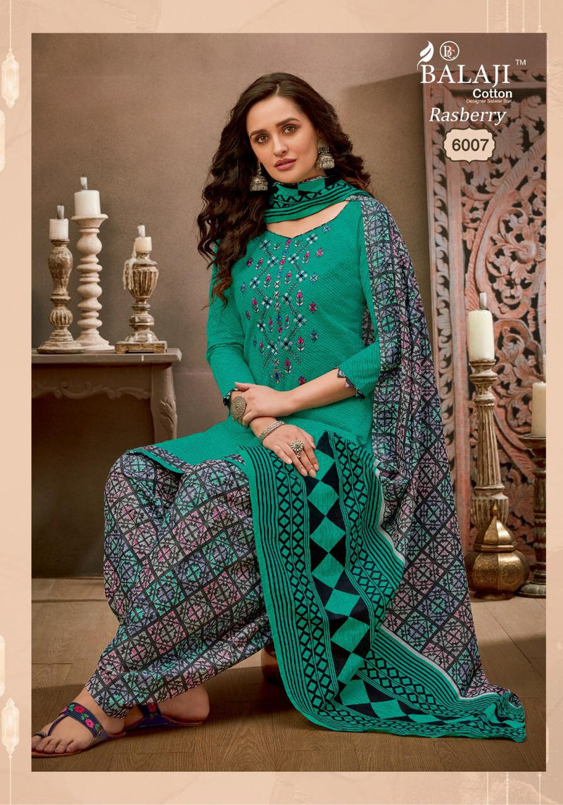 Balaji Cotton Rasberry Patiyala Vol 6 Pure Cotton Patiyala Style Festive Wear Salwar Suits